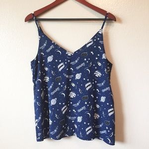 Cotton On Space Themed Tank Top